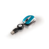 Mini Souris filaire pour portable (rétractable) Verbatim Go Mini Optical Travel (bleu)