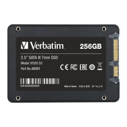 Disque Dur SSD 2,5" Verbatim Vi500 S3 256Go