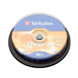 DVD-R Verbatim 4,7 Go (Spindle de 10)