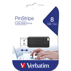 Clé USB Verbatim PinStripe 8 Go USB 2.0