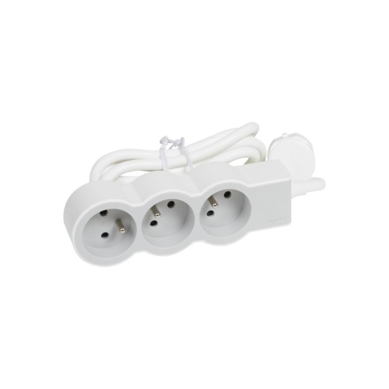 Multiprise 3 prises Legrand 1,5m (Blanc)