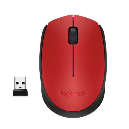 LOGITECH SOURIS SS FIL M171 ROUGE N