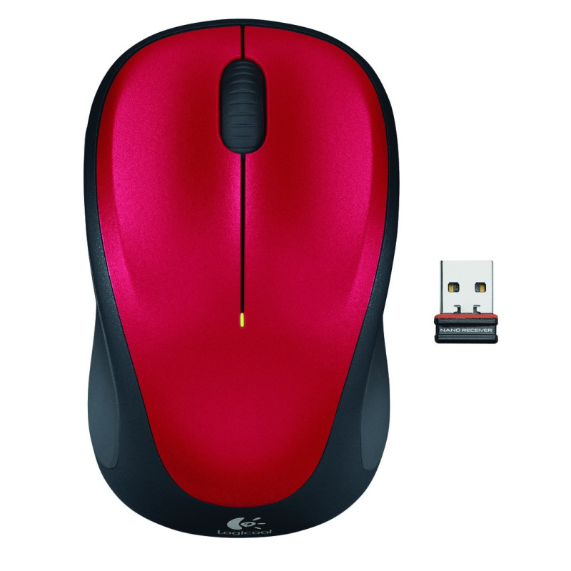 LOGITECH SOURIS SANS FIL M235 ROUGE