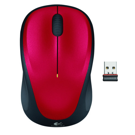 LOGITECH SOURIS SANS FIL M235 ROUGE