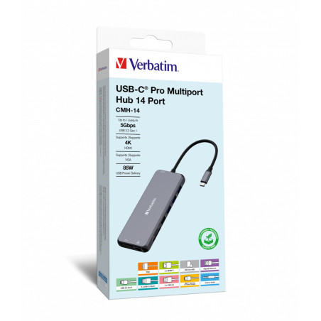 VERBATIM HUB USB-C MULTIPORT CMH-14