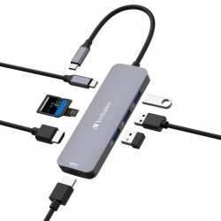 VERBATIM HUB USB-C MULTIPORT CMH-08