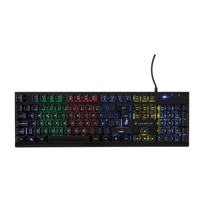 VERBATIM CLAVIER RVB X2 QWERTY ESPAG