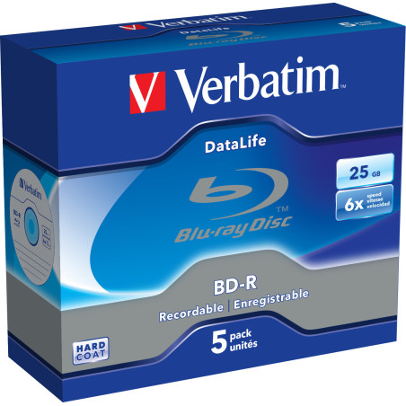 VERBATIM BLU-RAY BD-R 25GB 6X JC5