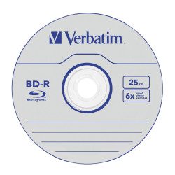 VERBATIM BLU-RAY BD-R 25GB 6X JC5
