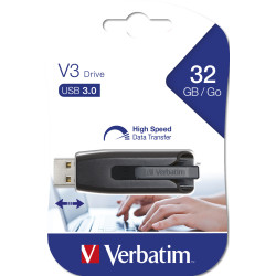 VERBATIM CLE 32GO USB 3.0 NOIR