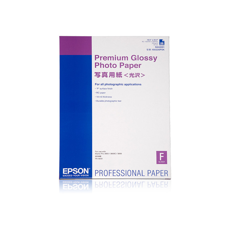 EPSON PAPIER ENCRE PHOTO GLACE A2 25 EPSON PAPIER ENCRE PHOTO GLACE A2 25
