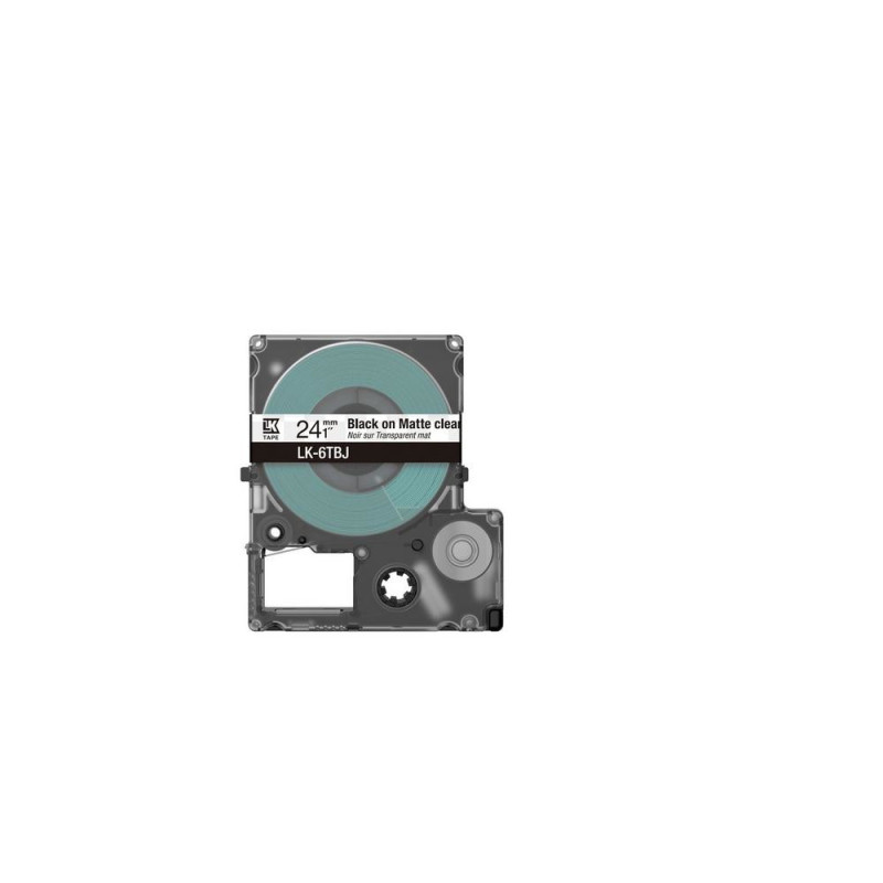 EPSON RUBAN LK-6TBJ N CLAIR MAT 24MM EPSON RUBAN LK-6TBJ N CLAIR MAT 24MM