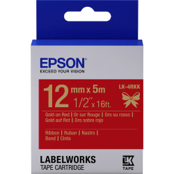 EPSON RUBAN LK-4RKK OR R SATIN 12MMX