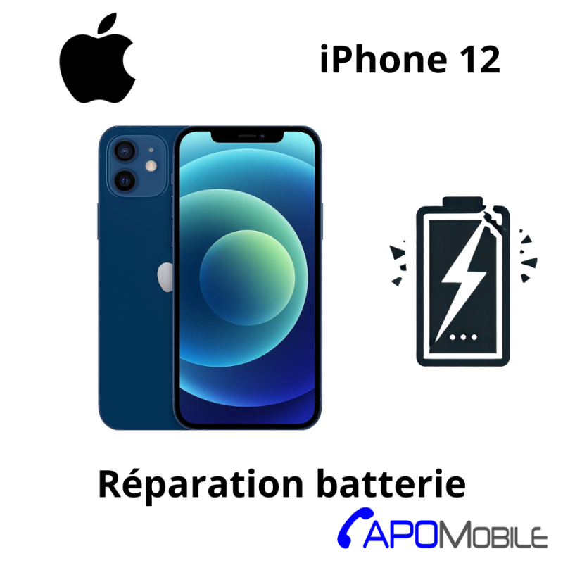 Réparation Apple iPhone 12 Batterie - APOMobile