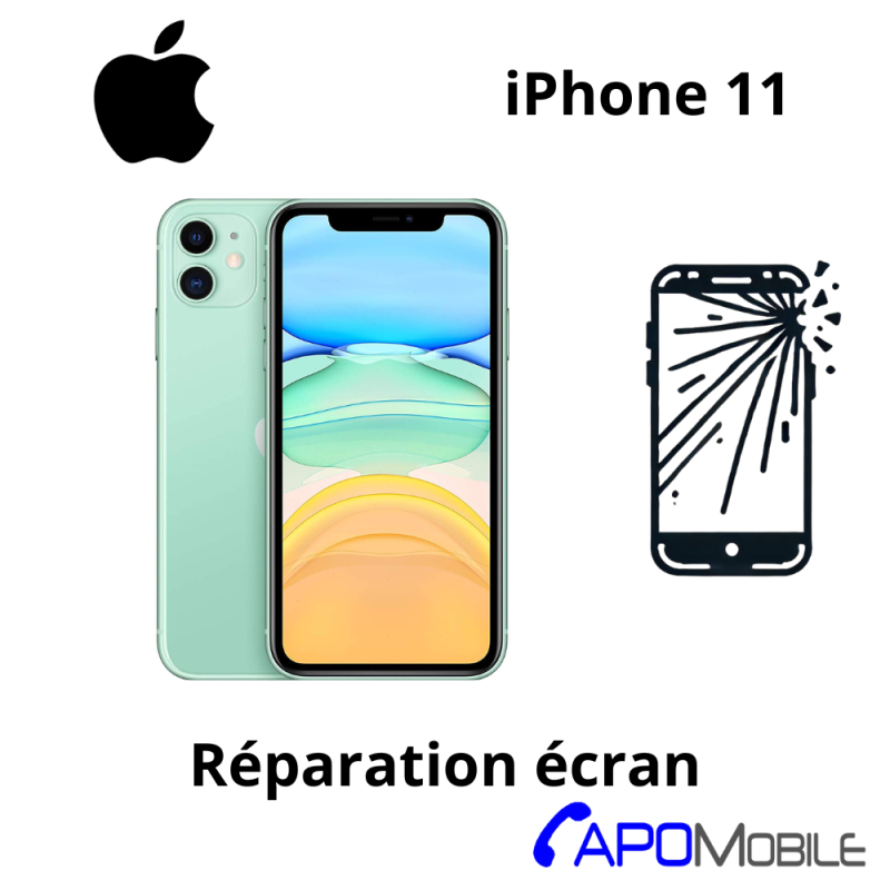 Réparation Apple iPhone 11 Écran - APOMobile