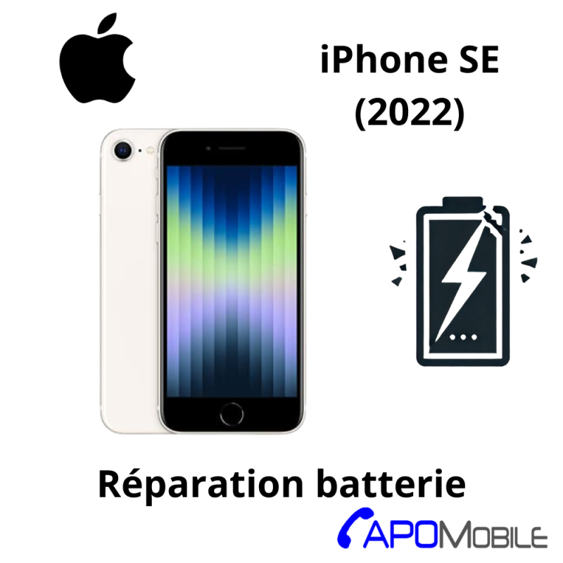 Réparation Apple iPhone SE(2022) Batterie - APOMobile