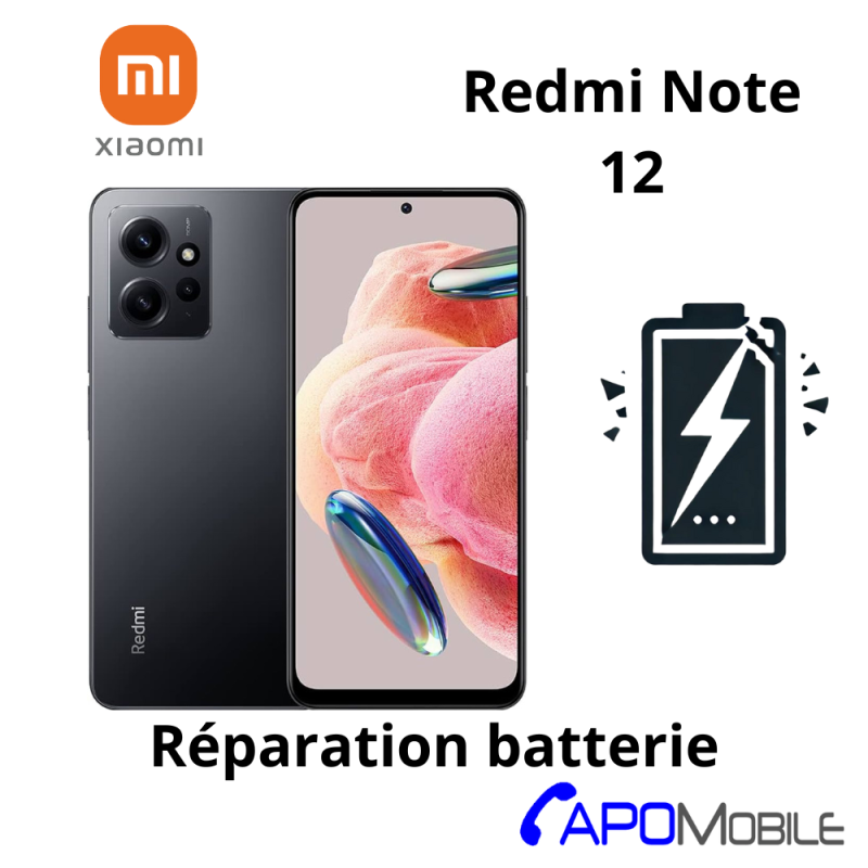 Réparation Xiaomi Redmi Note 12 Batterie - APOMobile