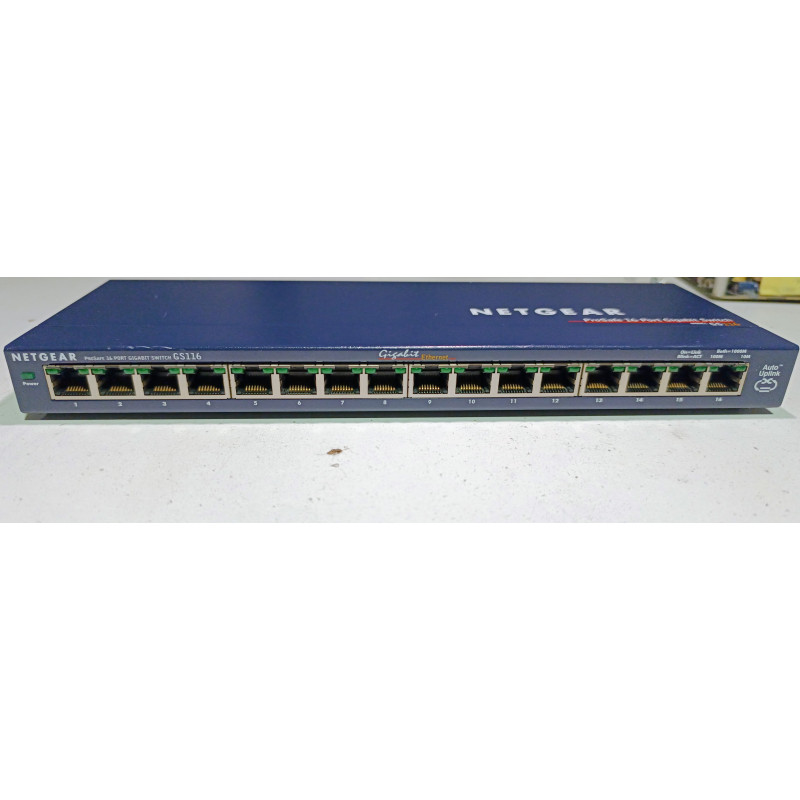 SWITCH RÉSEAU – Netgear ProSafe GS116 - Occasion