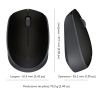 Souris sans fil Logitech B170 (Noir)