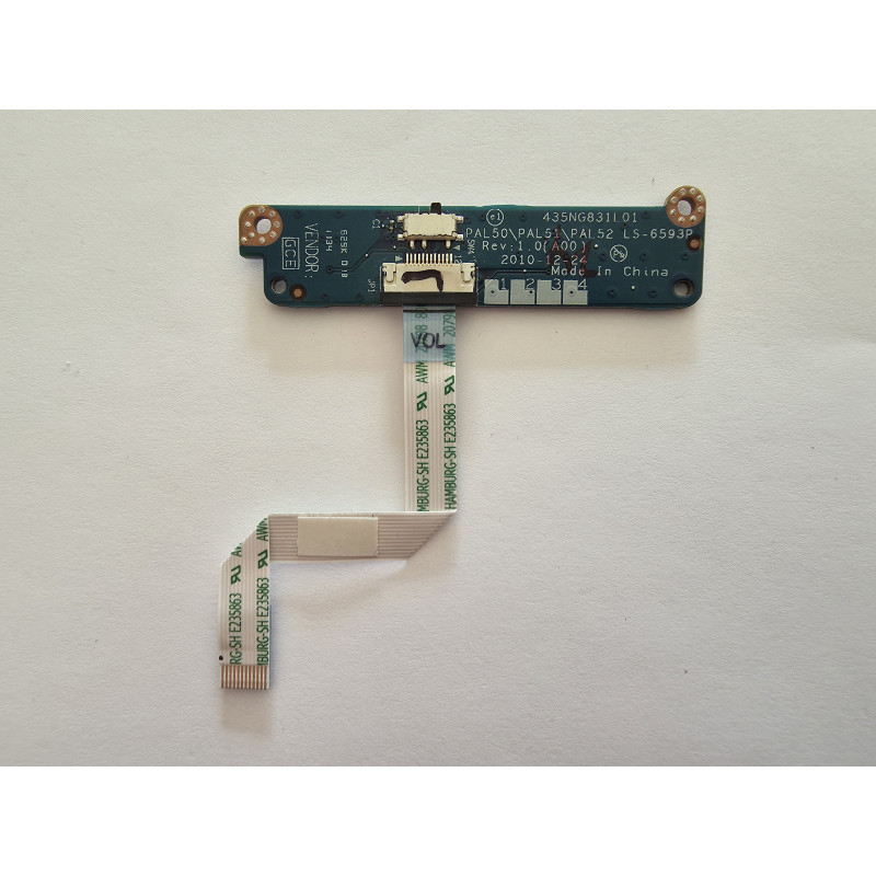 Carte boutons 435NG831L01 pour DELL Latitude E6420 - Occasion