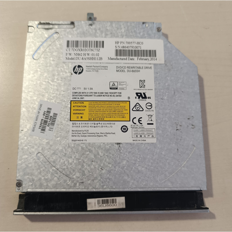 Lecteur CD DU-8A5SHH112B pour HP Pavilion 15-n276nf - Occasion