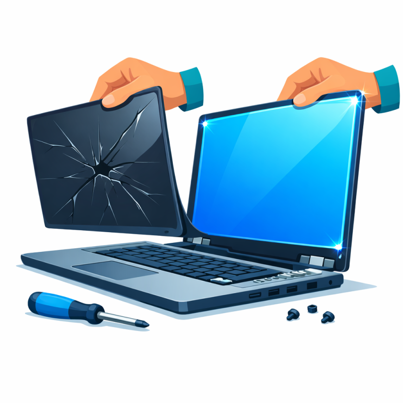 Prestation Réparation - Changement Écran PC Portable Complexe