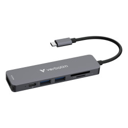 VERBATIM HUB USB-C 6PORT SD MICROSD