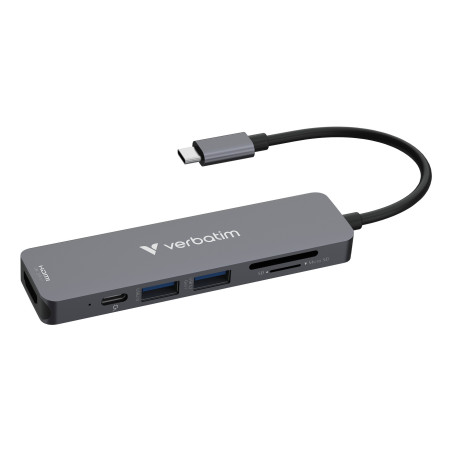 VERBATIM HUB USB-C 6PORT SD MICROSD