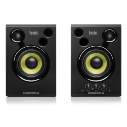 Hercules DJ MONITEUR 42 EU Enceinte DJ performantes 2 X 20 Watts RMS 80 Watts Pe