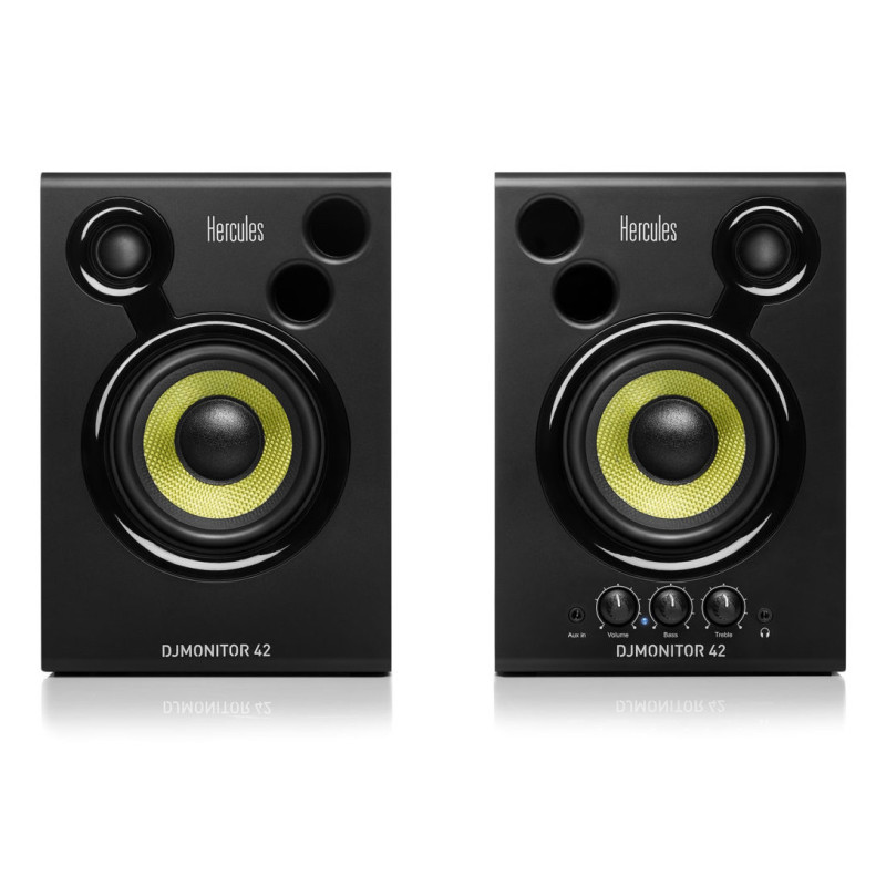 Hercules DJ MONITEUR 42 EU Enceinte DJ performantes 2 X 20 Watts RMS 80 Watts Pe