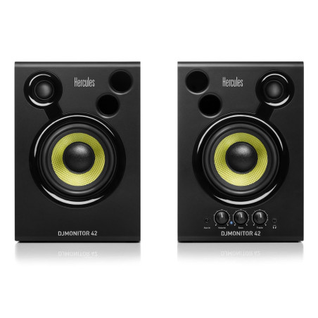 Hercules DJ MONITEUR 42 EU Enceinte DJ performantes 2 X 20 Watts RMS 80 Watts Pe