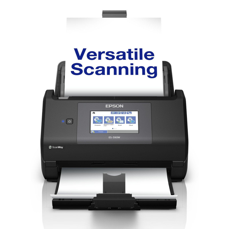 EPSON Scanner WF ES-590W - Scanner à defilement avec chargeur 100p, 600x600dpi, 