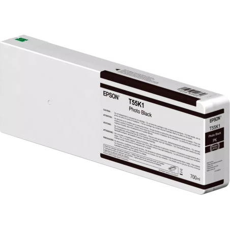 EPSON Singlepack Photo Black T55K100 UltraChrome HDX HD 700ml