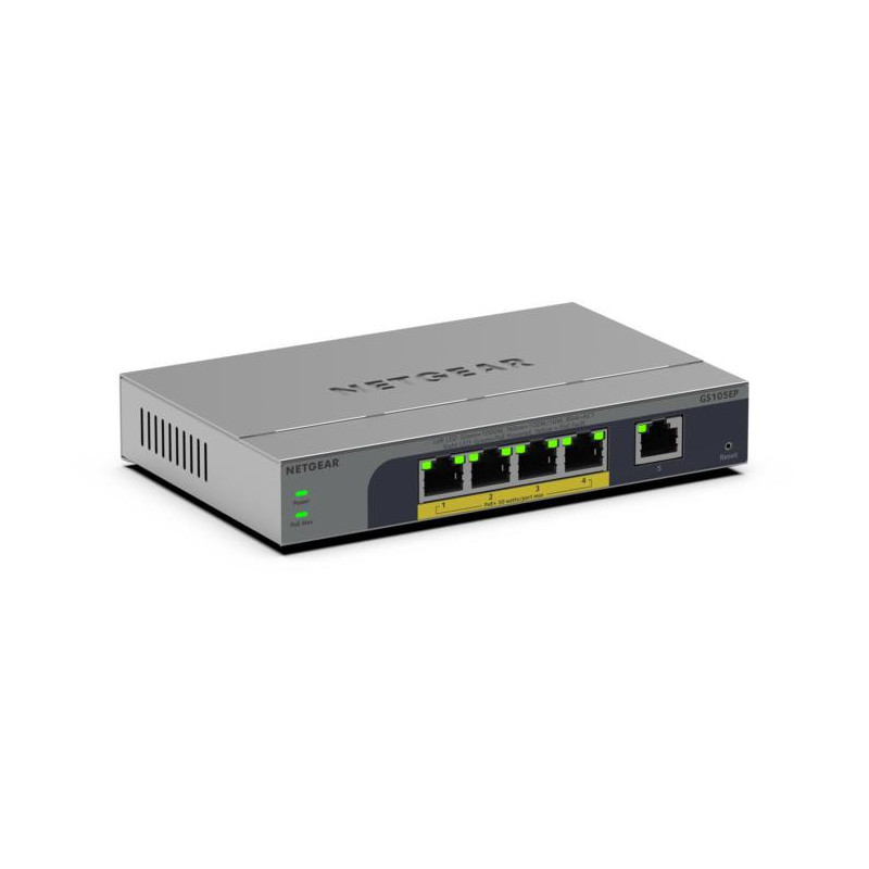 Netgear GS105EP Commutateur PoE+ Easy Smart Gigabit Ethernet 5 ports (63 W).