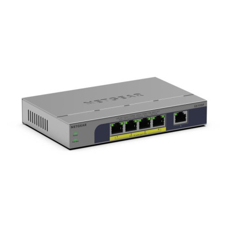 Netgear GS105Pv3 Switch non manageable PoE Gigabit Ethernet 5 ports.