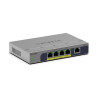 Netgear GS105Pv3 Switch non manageable PoE Gigabit Ethernet 5 ports.