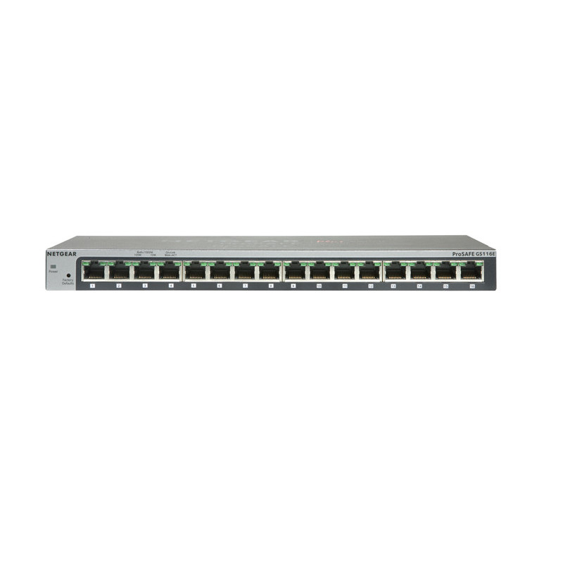 Netgear GS116 Switch Ethernet non manageable 16 ports Gigabit Ethernet
