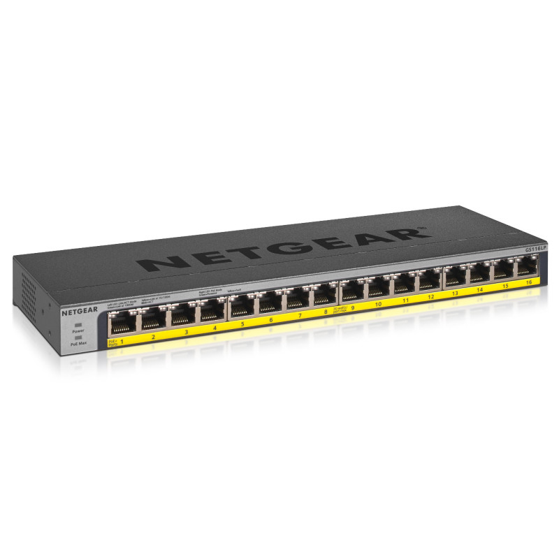 Netgear GS116LP Switch non manageable PoE+ Gigabit Ethernet 16 ports avec FlexPo