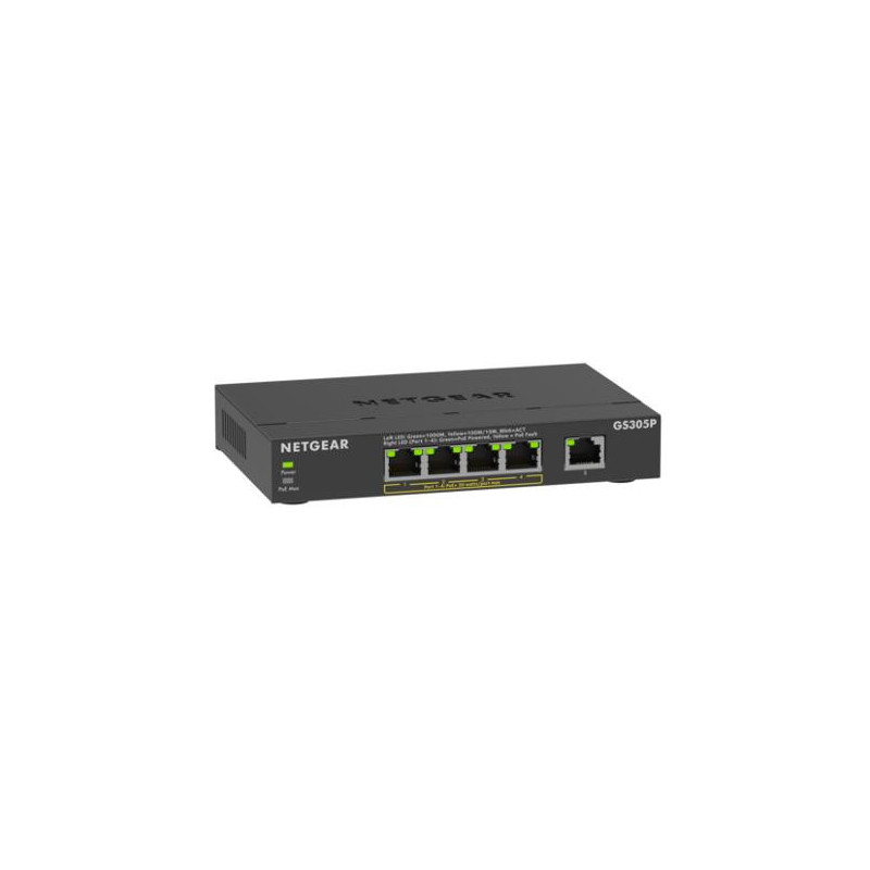 Netgear 5PT GE UNMANAGED SWCH W POE+ (GS305P)
