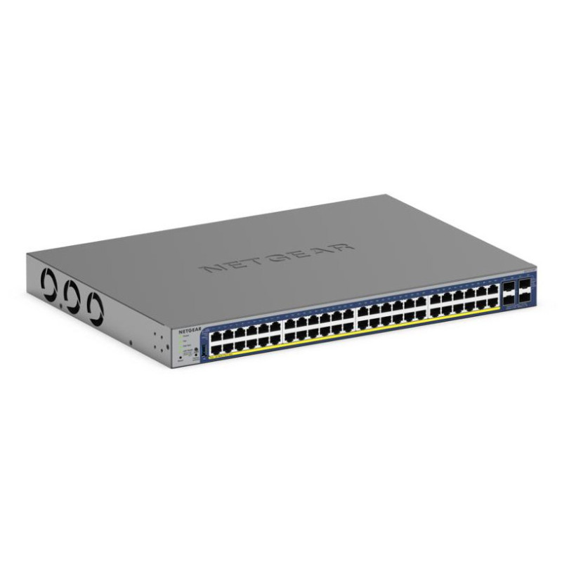 Netgear GS752TXP Smart Switch PoE+ 48 ports Gigabit avec gestion à distance clou