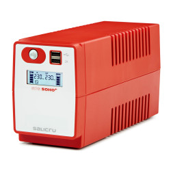 SALICRU Onduleur SPS 850 SOHO + Line-interactive 850VA 2USB 2prises Shuko FR Pro