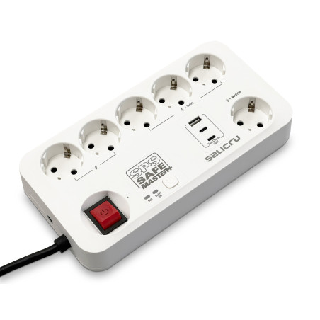 SALICRU Multiprises Parafoudre SPS.SAFE MASTER PLUS Blanc 6 prises Shuko FR 13kA