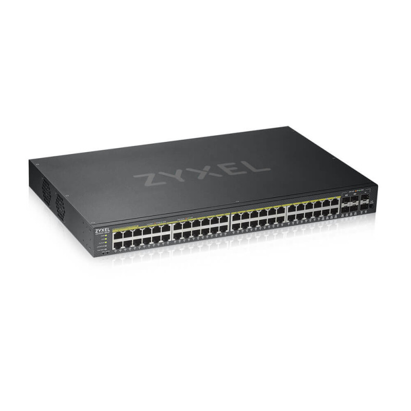 Zyxel GS1920-48HPV2 - Switch Smart Administrable 44 ports Gbps RJ45 PoE+ - 4 por