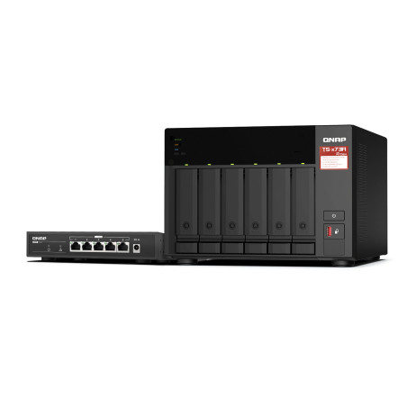 Special bundle  Nas Qnap TS-673A-SW5T + Switch 2,5GbE QSW-1105-5T