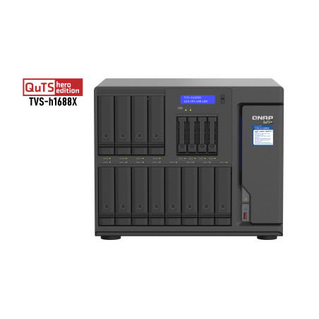 Serveur NAS QuTS hero de bureau Qnap TVS-h1688X-W1250-32G - Xeon W-1250 - 32 Go 