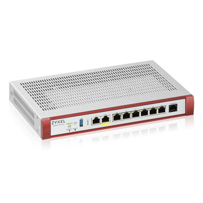 USG FLEX100 H - Firewall 7 Gigabit user-definable ports, 1*1G PoE+, 1*USB with 1