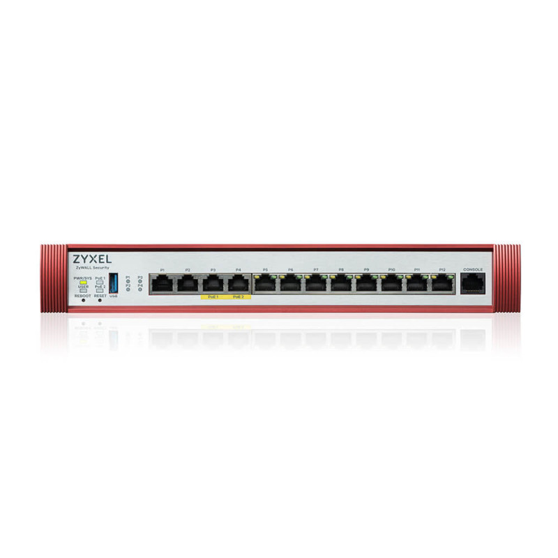 Zyxel USG FLEX500 H Series 2*2.5G, 2*2.5G( PoE+) & 8*1G, 1*USB (Device only).