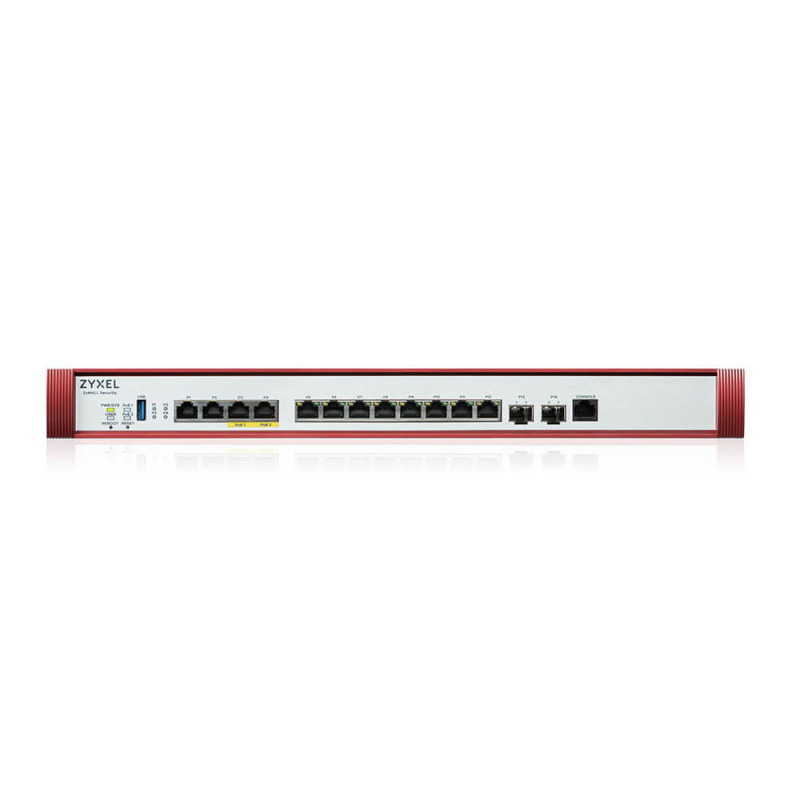 Zyxel USG Flex 100 - Firewall 10 100 1000,1*WAN, 1*SFP, 4*LAN DMZ ports, 1*USB.