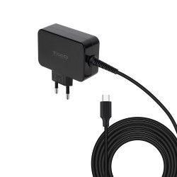 Chargeur universel TooQ 65W - USB-C (Noir)