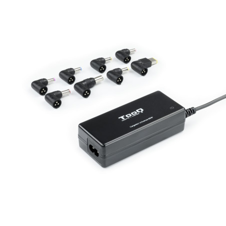 Chargeur universel TooQ 65W - 8 embouts (Noir)